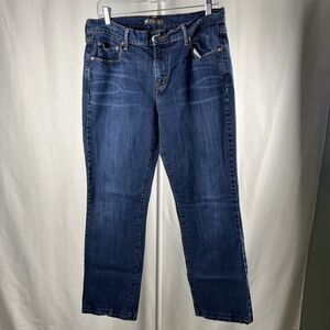 Levi's 505 Women's Straight Leg Jeans Size 12 Dark Wash Blue Denim, Mid-Rise